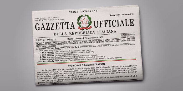 amendments to decree 36 - gazzetta ufficiale