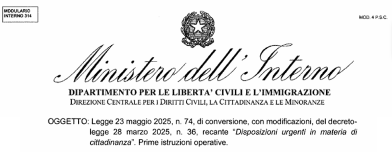 circolare 28 maggio